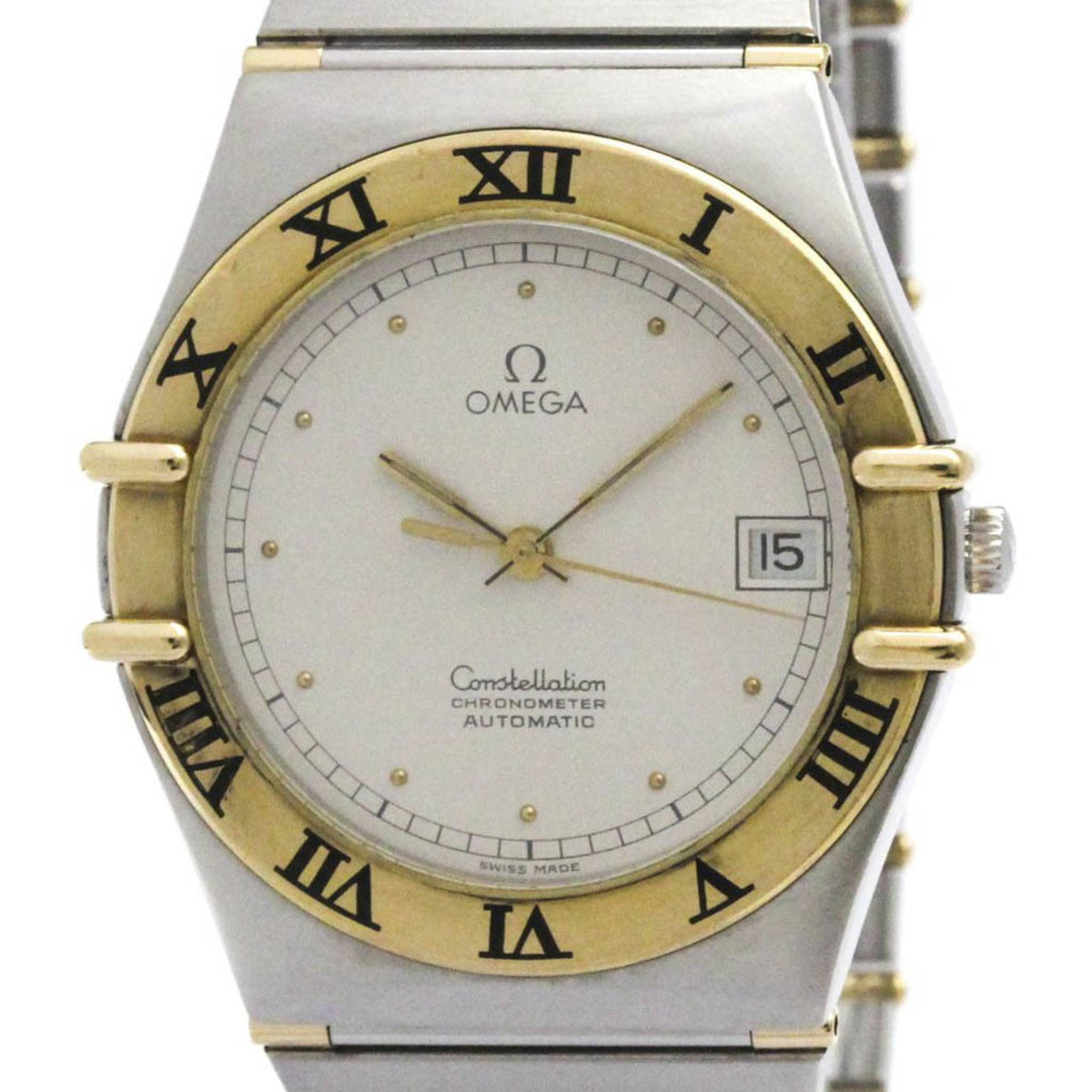 Montre automatique Omega Constellation d'occasion avec fond saphir poli 368.1075 