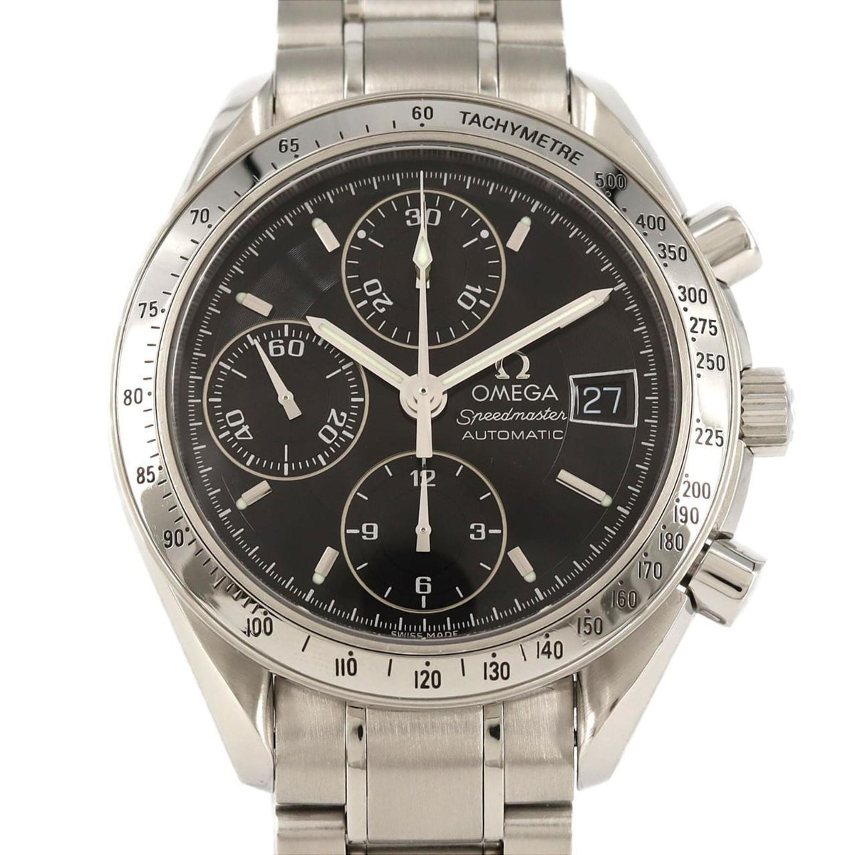 Pre-Owned Omega Speedmaster Date 3513.50 Stainless Steel Automatic Watch