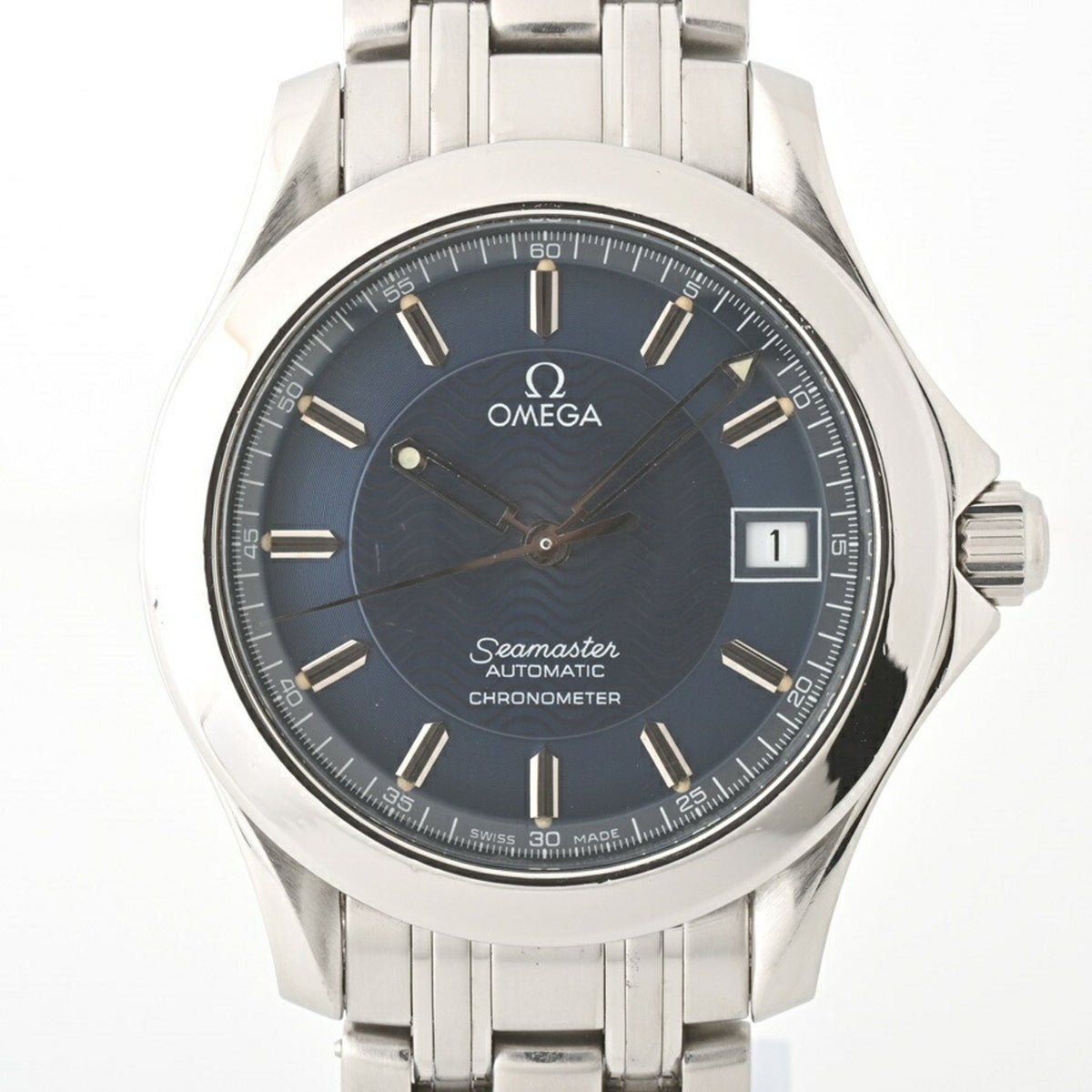 Pre-Owned Omega OMEGA Seamaster watch 120 2501.81 Blue automatic winding E-154836