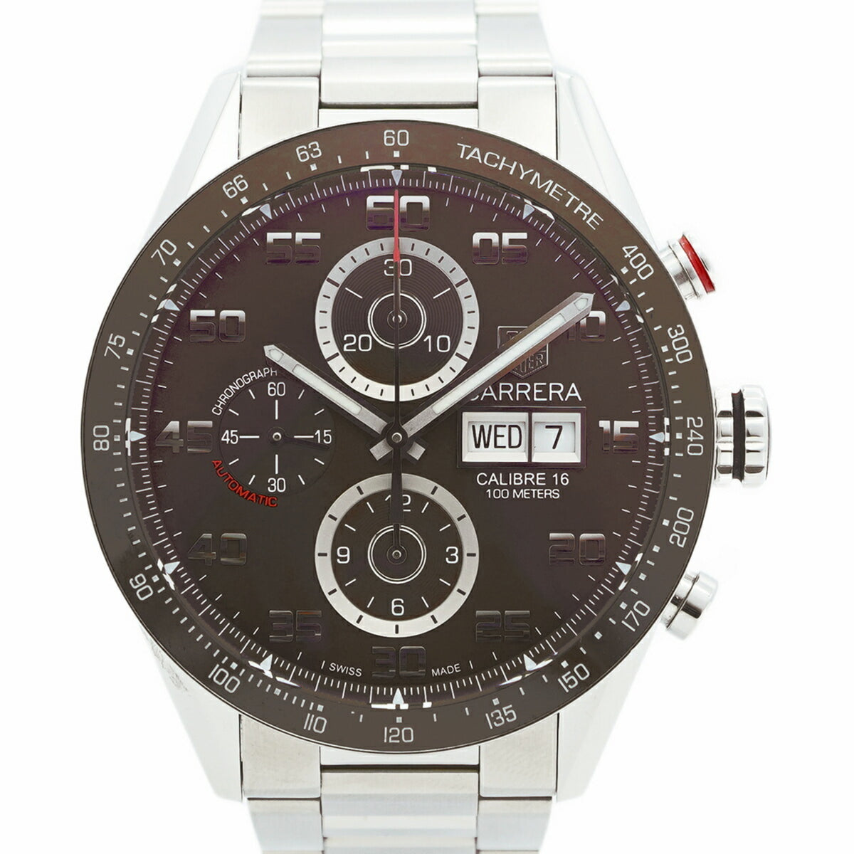 Pre-Owned TAG Heuer Carrera CV2A1S Brown Dial Men's Watch