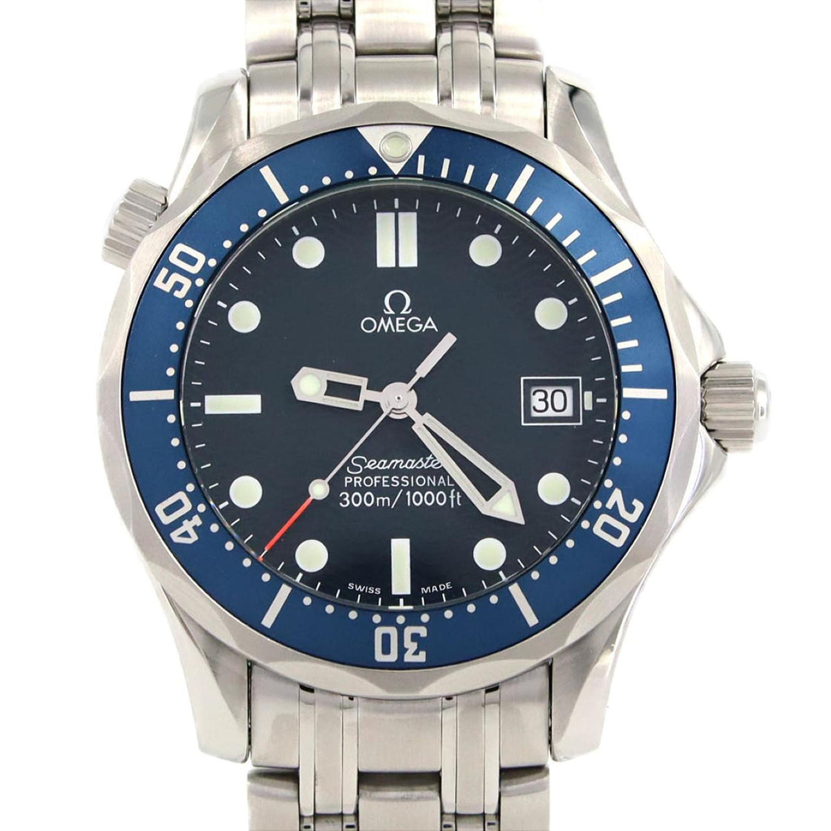 Pre-Owned Omega Seamaster Pro 2561.80 Stainless Steel Quartz Watch