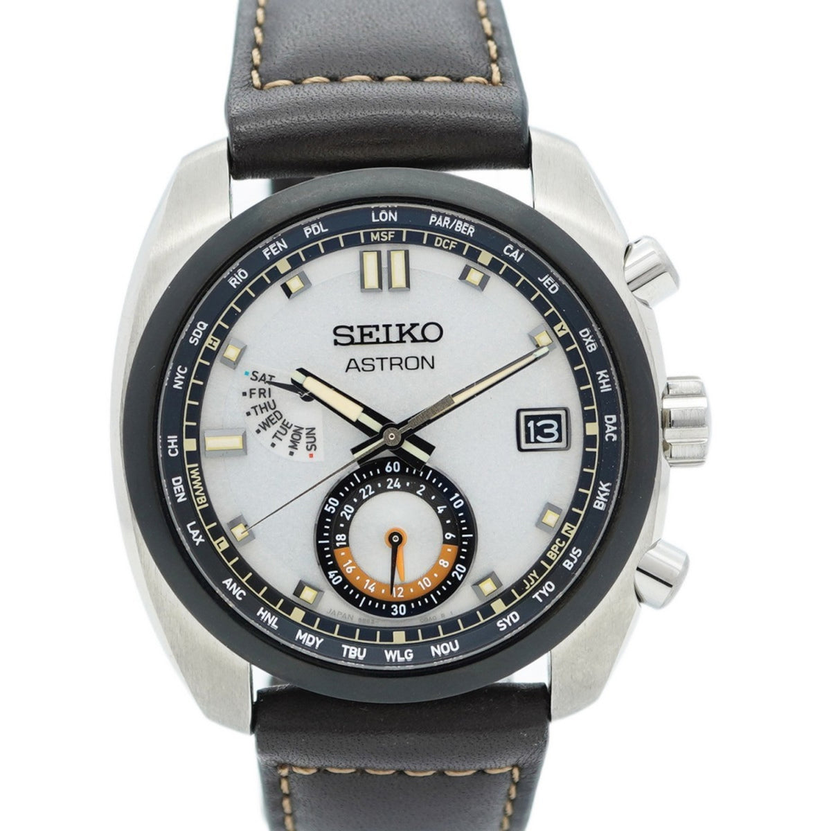 Pre-Owned Seiko Astron 8B63-0AZ0 Gold Dial Men's Watch