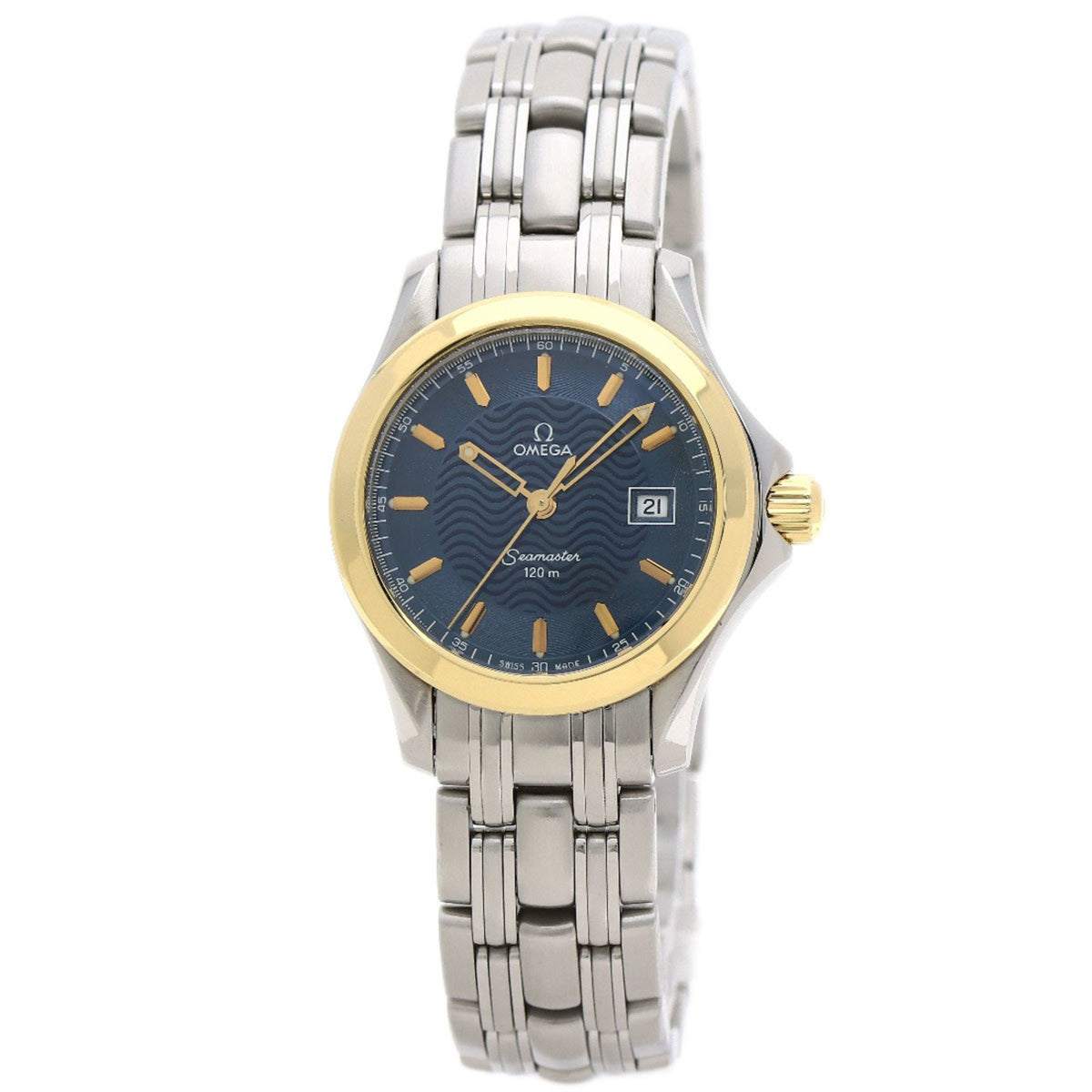 Pre-Owned Omega 2371.81 Seamaster Watch Stainless Steel SS 18KYG Women's