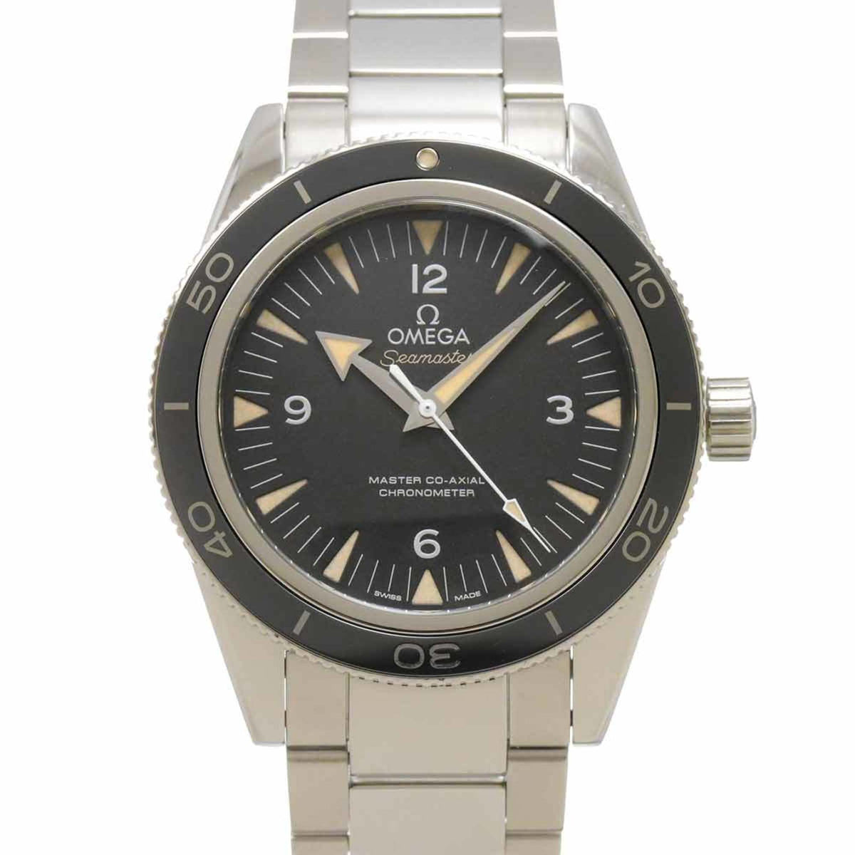 Pre-Owned OMEGA Seamaster 300 Master Co-Axial 233 30 41 21 01 001 Chronometer Men's Watch Black Automatic