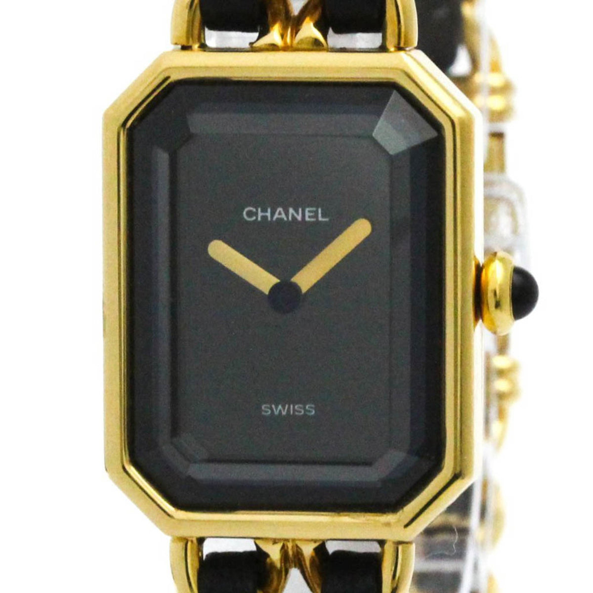 Pre-Owned CHANEL Premiere Size L Gold Plated Quartz Ladies Watch H0001