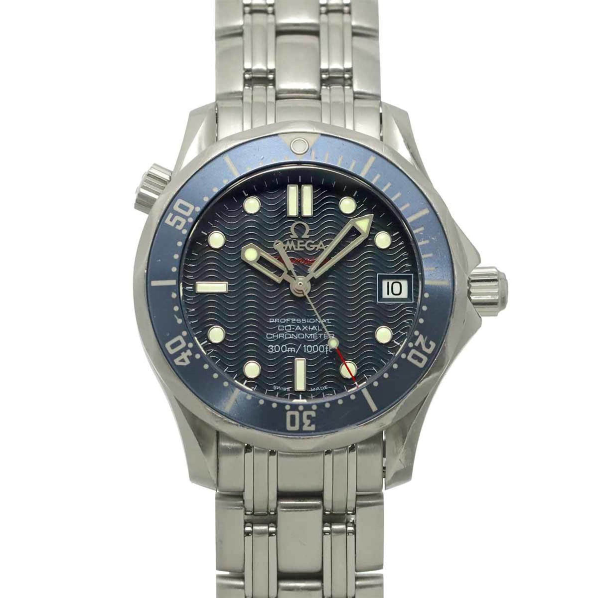 Pre-Owned Omega Seamaster 300 Professional Co-Axial 2222 80 Boys' Watch, Date, Blue, Automatic Winding