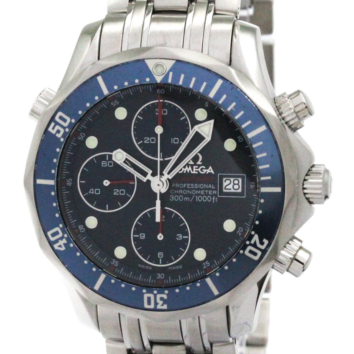 Pre-Owned OMEGA Seamaster Professional 300M Chronograph Watch 2225.80 Polished
