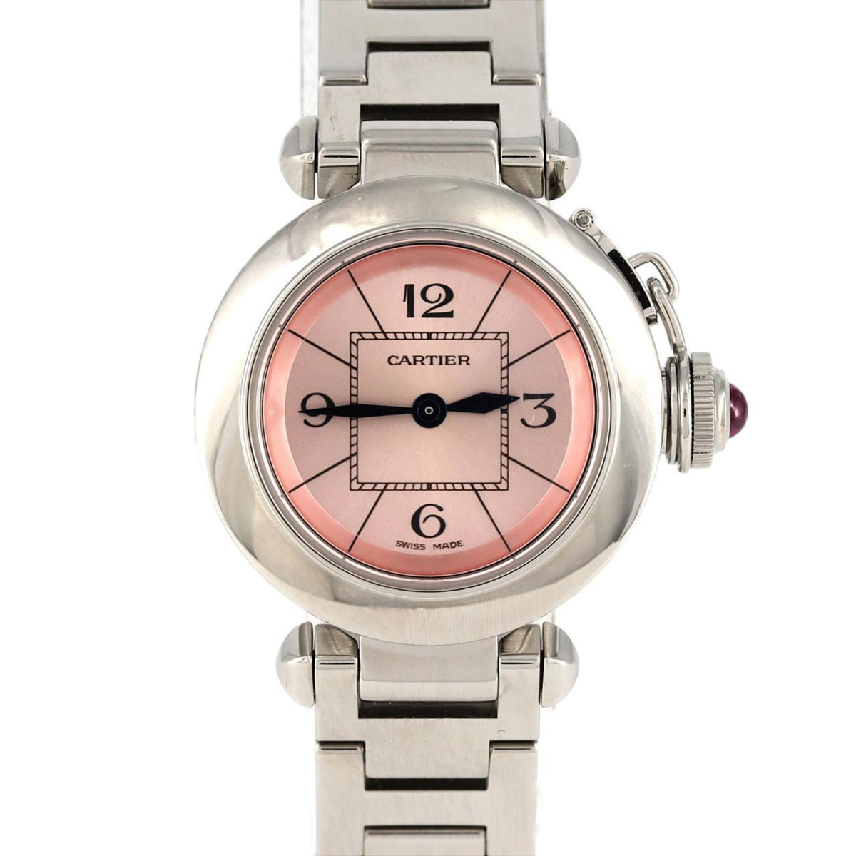 Gebrauchte Cartier Miss Pasha W3140008 SS Quarzuhr 