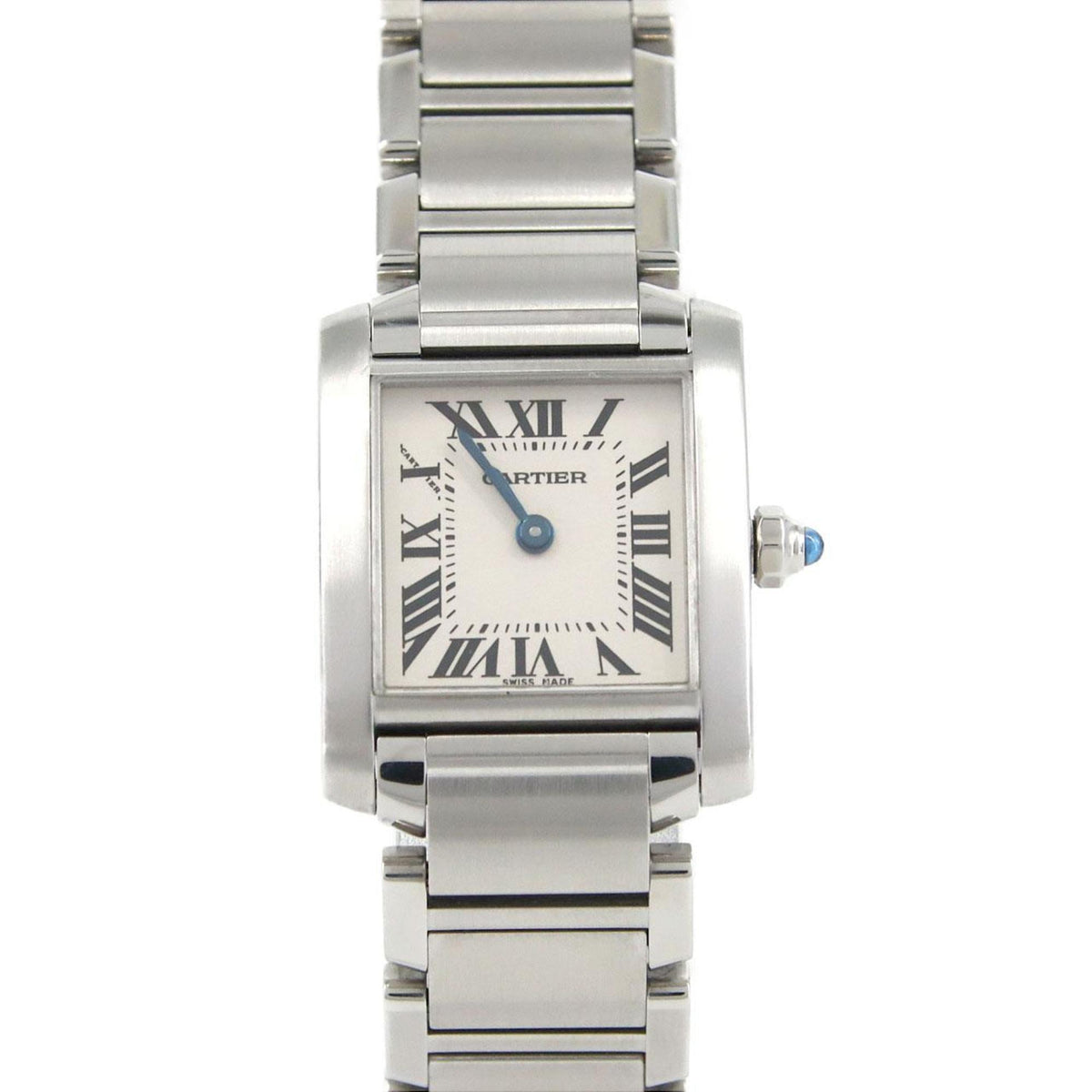 Montre-bracelet à quartz Cartier Tank Francaise SM W51008Q3 SS d'occasion 