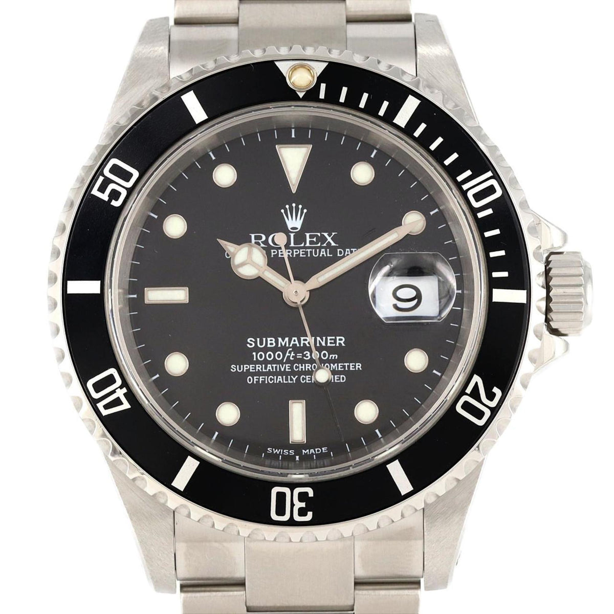 Montre-bracelet automatique Rolex Submariner Date 16610 SS d'occasion, série P 
