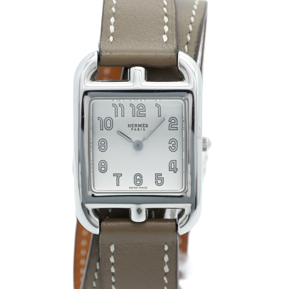 Pre-Owned Herm?s Cape Cod CC1.210 Silver Dial Women's Watch