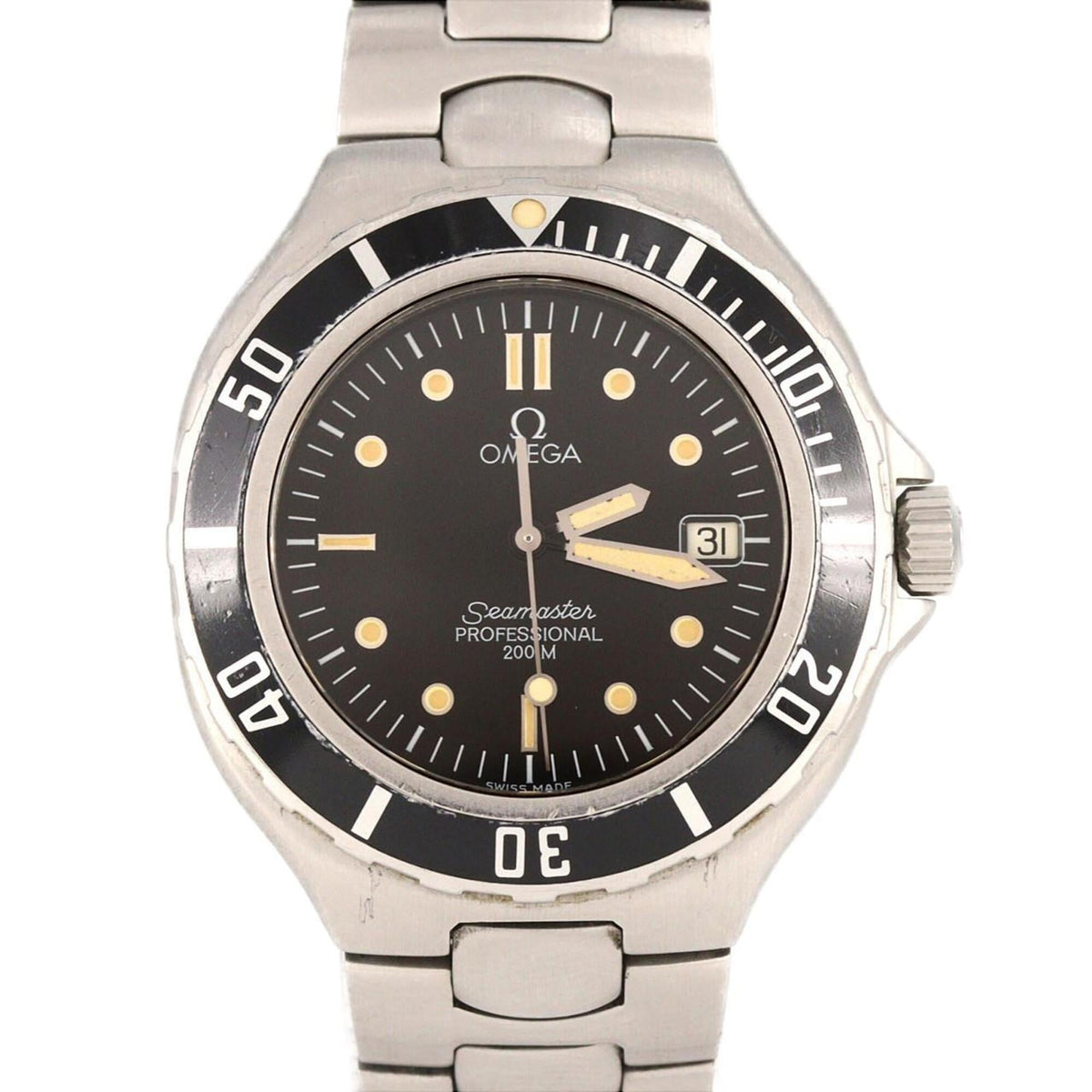 Pre-Owned Omega Seamaster 200 396.1062 Stainless Steel Quartz Watch