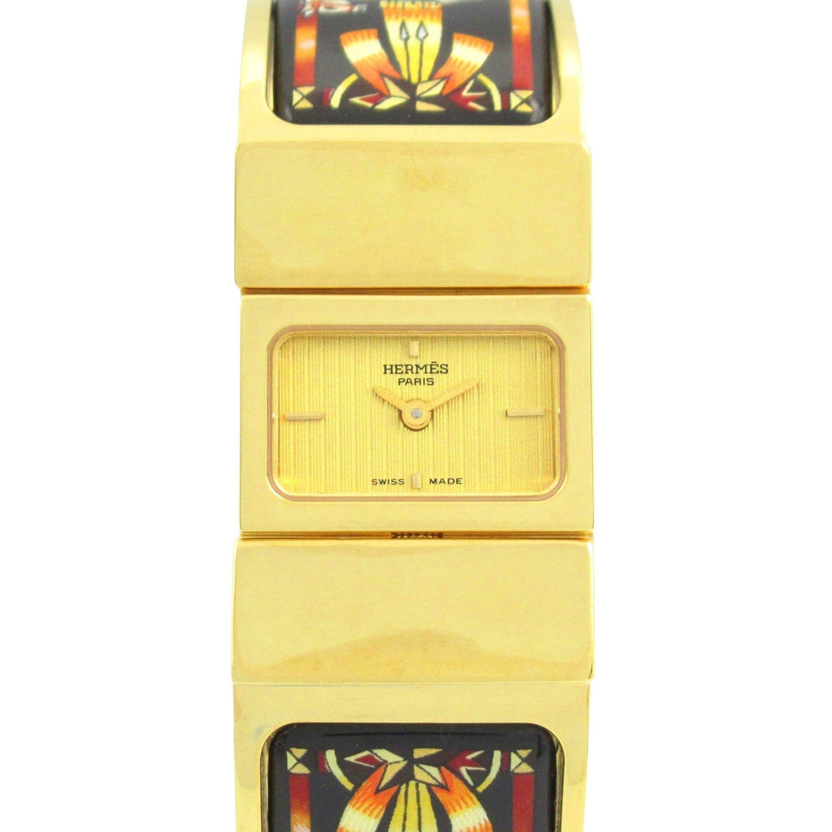 Pre-Owned Herm?s LOQUE GP (Gold Plated) Women's Watch, Gold, LO1.201