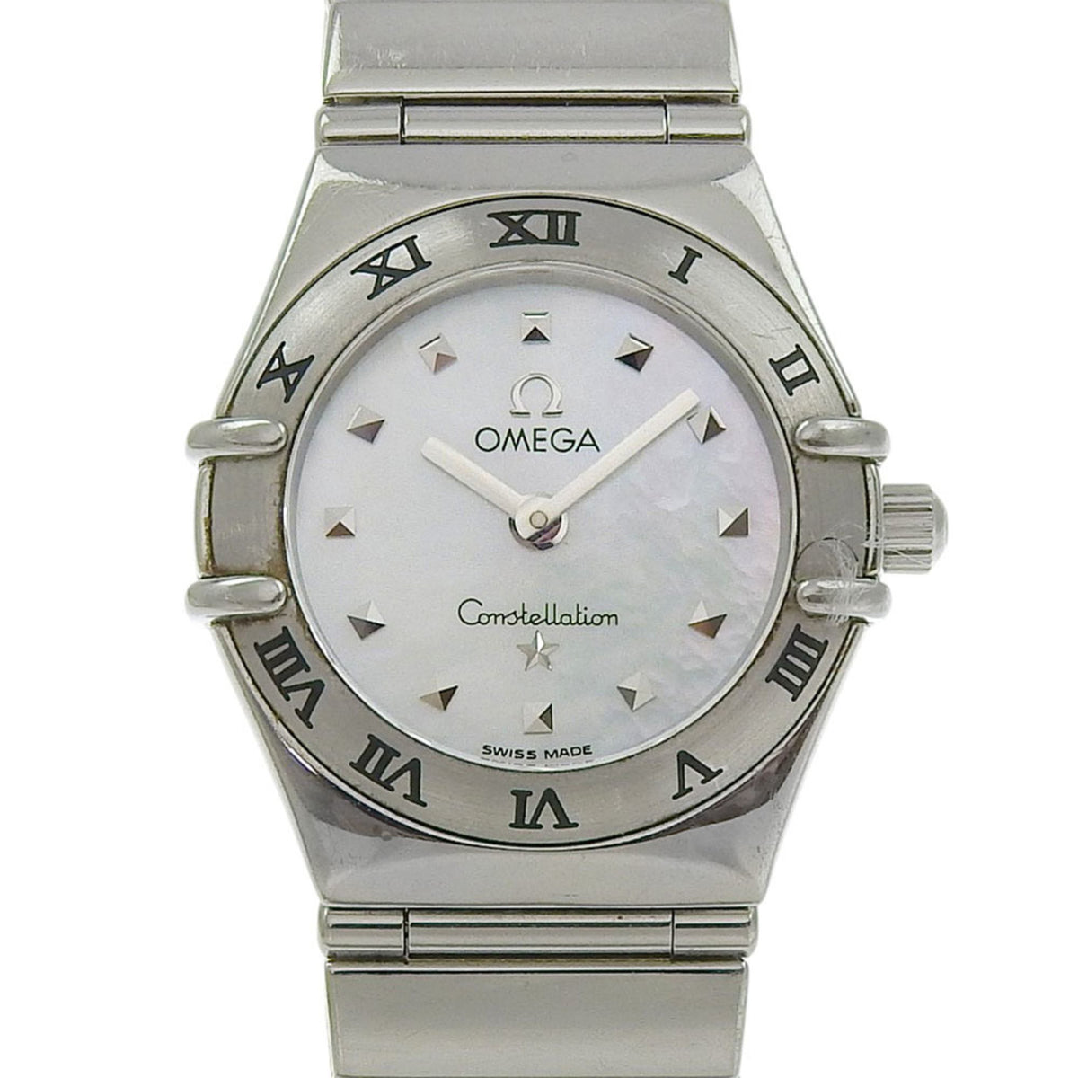 Pre-Owned OMEGA Constellation My Choice Women's Watch 1561.70 Stainless Steel Shell Quartz Analog Display White Dial