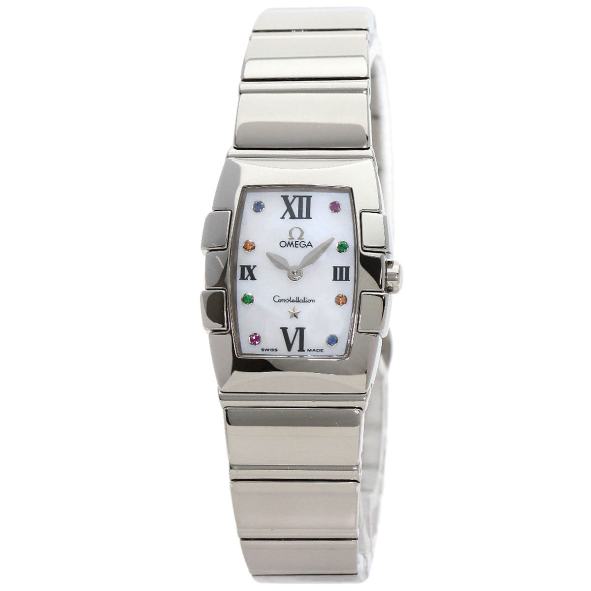 Pre-Owned Omega 1584.79 Constellation Quadrella 8P Color Stone Watch Stainless Steel/SS Women's OMEGA