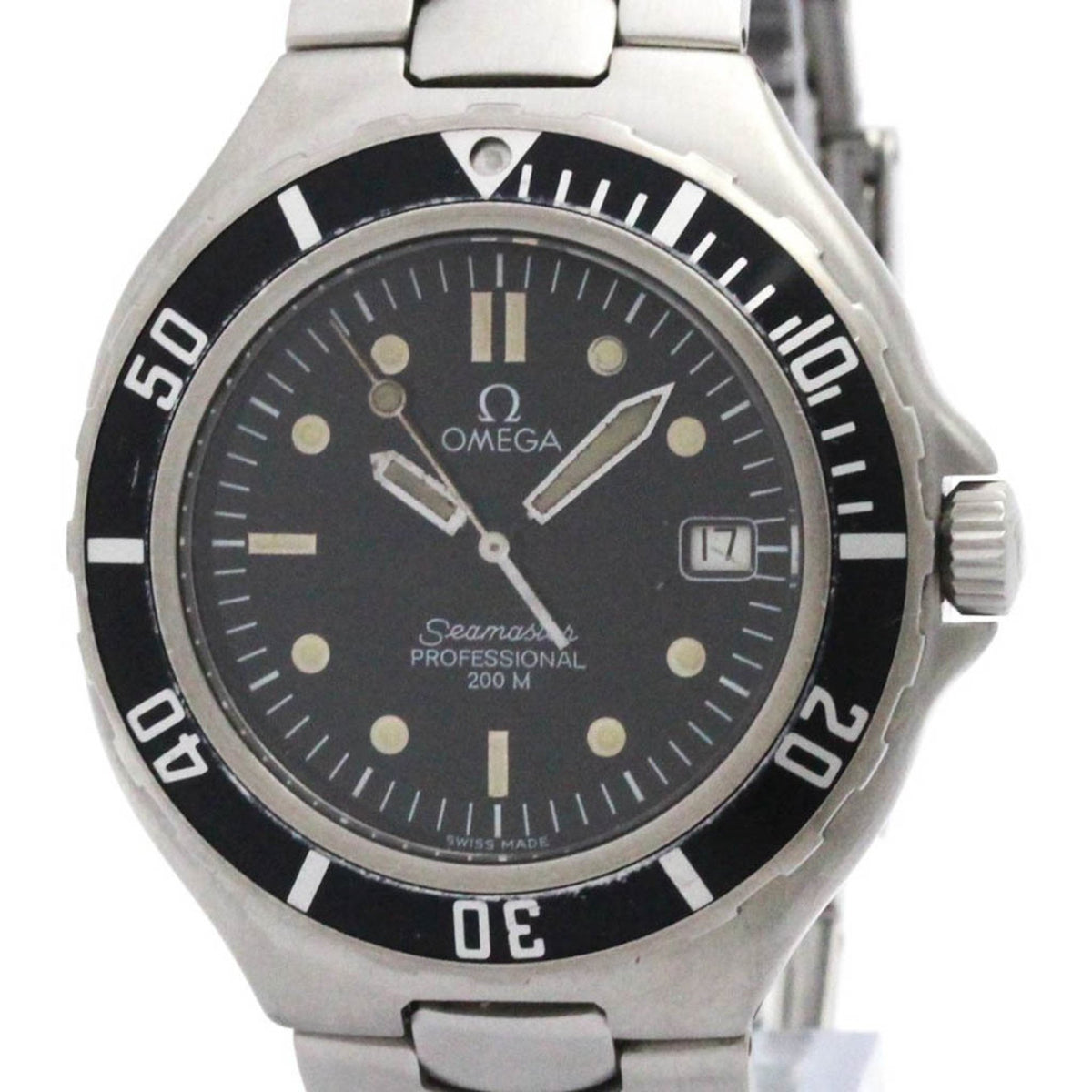 Pre-Owned OMEGA Seamaster Professional 200M Quartz Mens Watch 396.1052 Polished