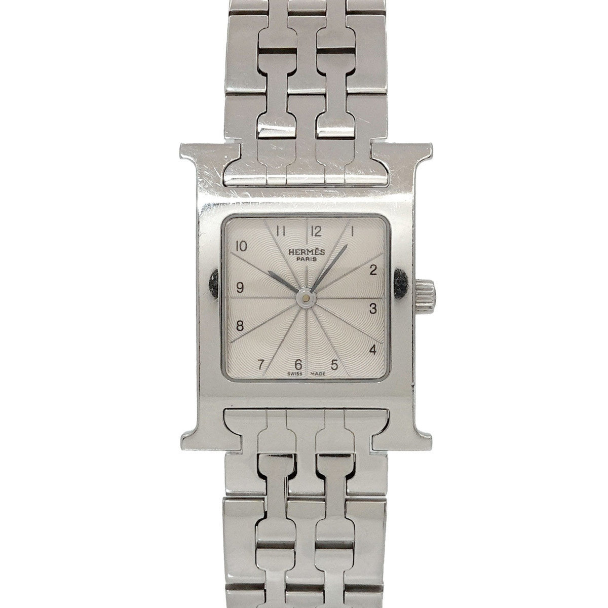 Montre Hermes HERMES H d'occasion HH1 210 pour femme, quartz argenté 