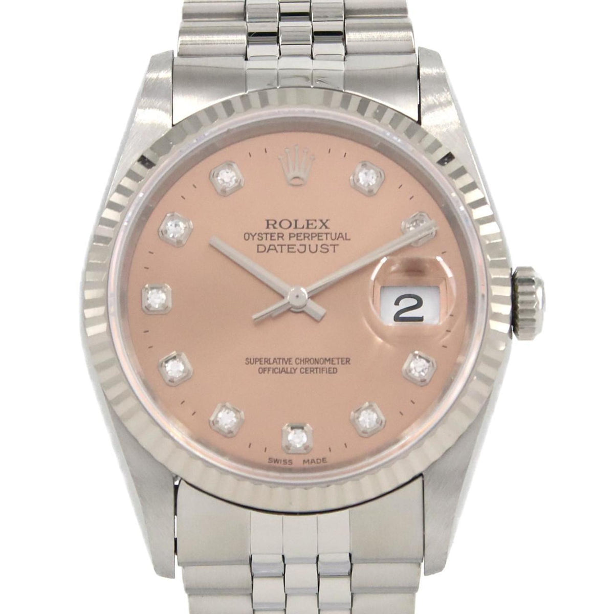 Pre-Owned Rolex Datejust 16234G SSxWG Automatic W-Serial Number