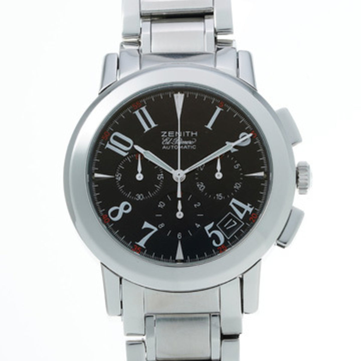 Pre-Owned Zenith Port Royal Chronograph 01/02.0450.400 Black Men's Watch Automatic