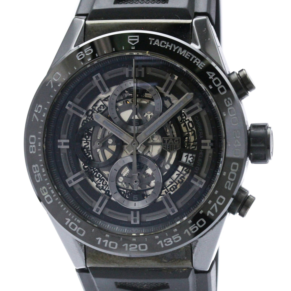 Pre-Owned TAG HEUER Carrera Calibre Heuer 01 Steel Mens Watch CAR2A90