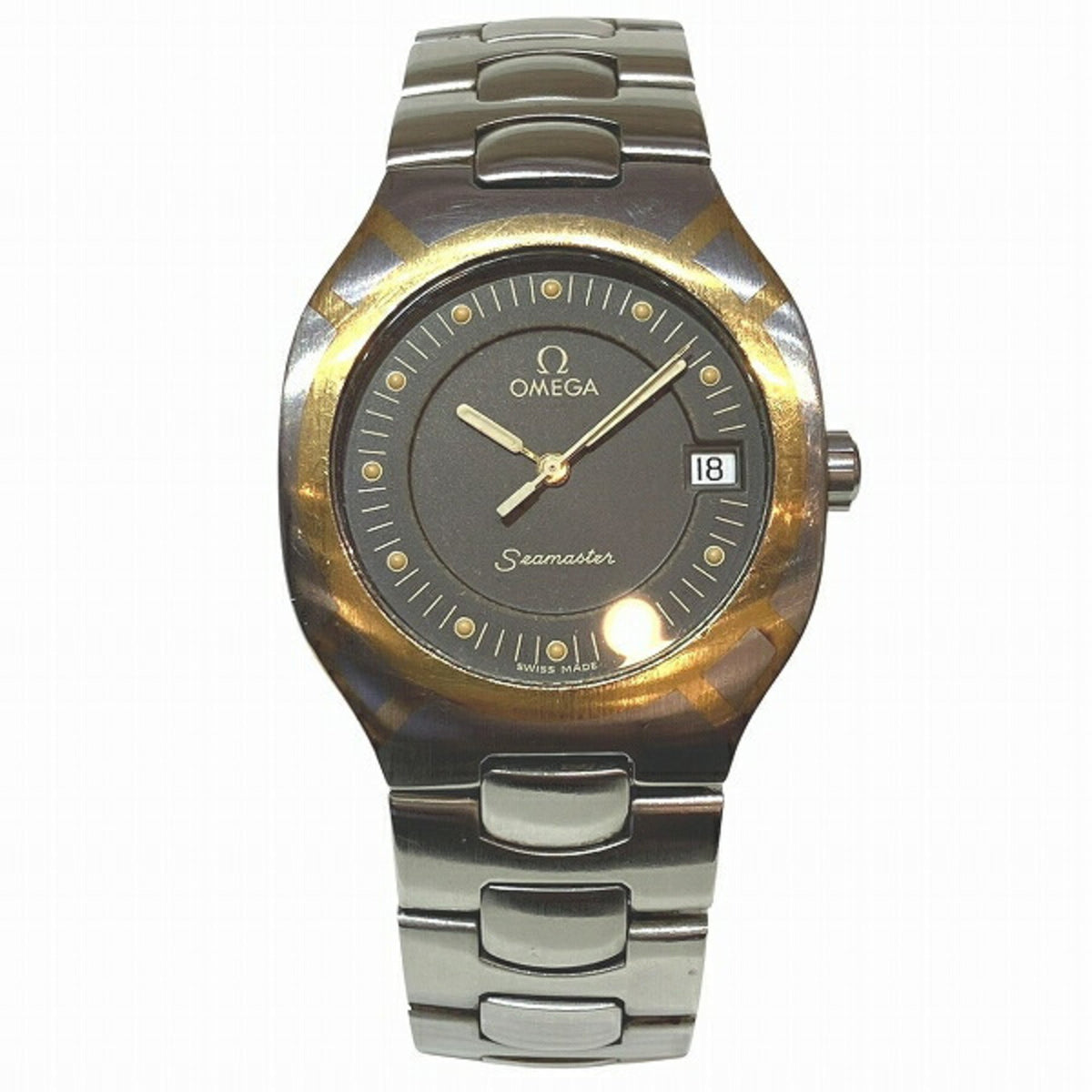 Pre-Owned Omega Seamaster Polaris 396.1022 Quartz Watch Wristwatch for Boys