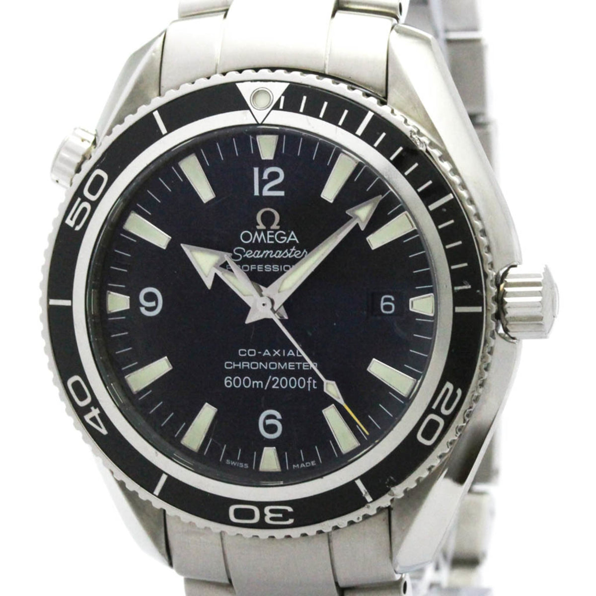 Pre-Owned OMEGA Seamaster Planet Ocean Steel Automatic Watch 2201.50 Polished