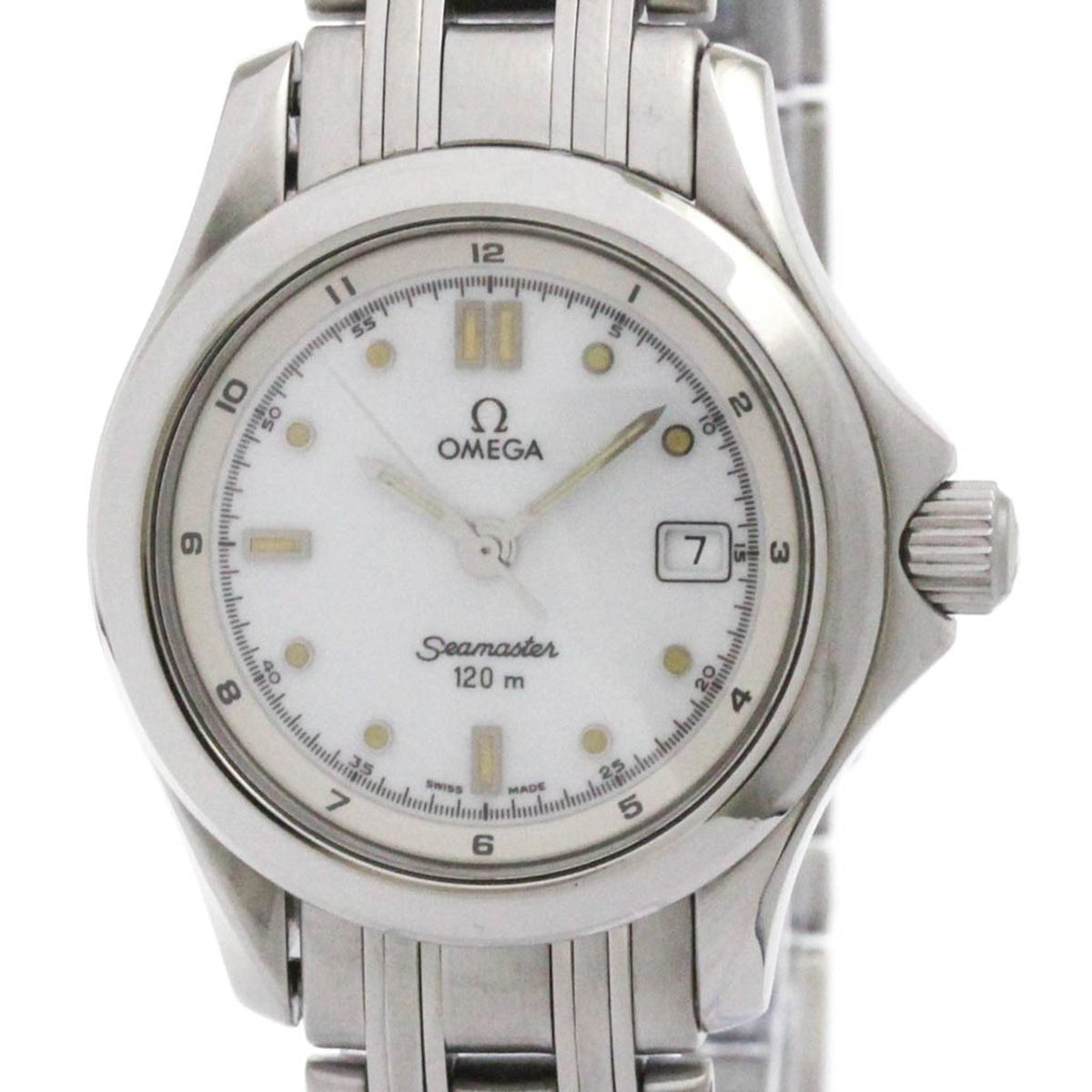 Pre-Owned OMEGA Seamaster 120M Steel Quartz Ladies Watch 2581.20 Polished