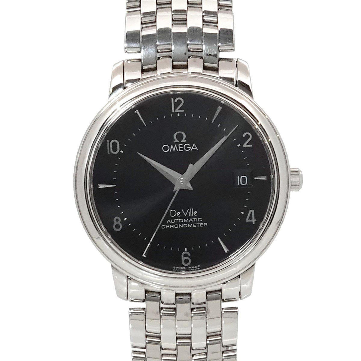 Pre-Owned OMEGA De Ville Prestige 4512 50 Men's Watch Date Black Automatic Self-Winding