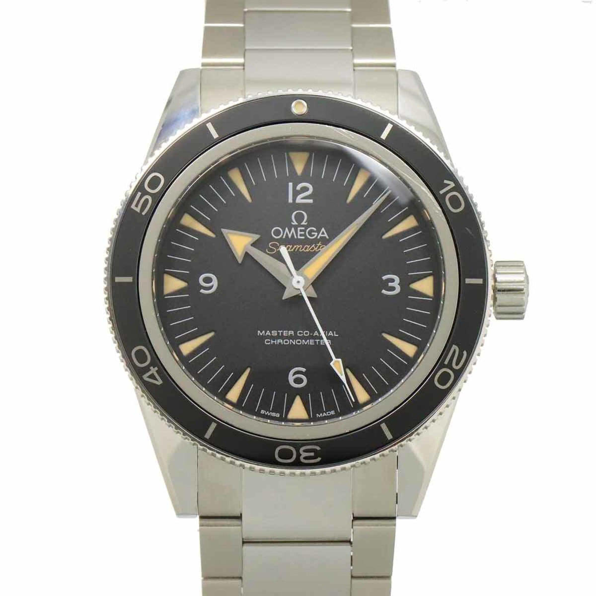 Pre-Owned OMEGA Seamaster 300 Master Co-Axial 233 30 41 21 01 001 Chronometer Men's Watch Black Automatic