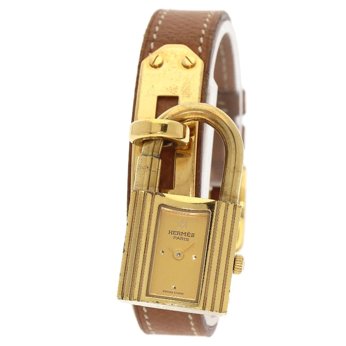 Montre Hermes Kelly GP en cuir pour femme d'occasion 