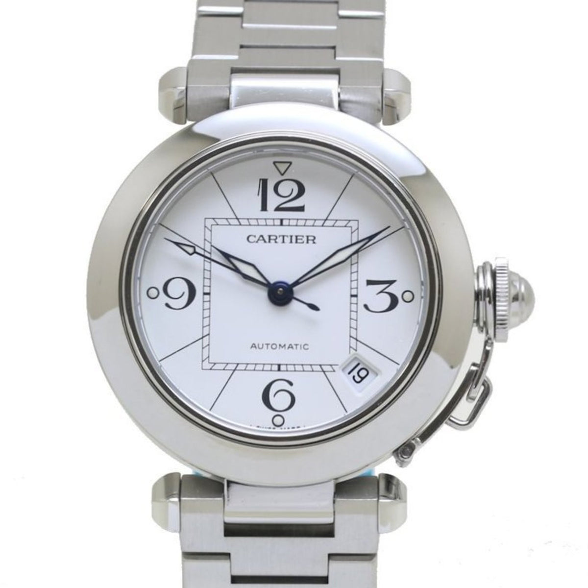 Montre CARTIER Pasha C New Calendar W31074M7 d'occasion en acier inoxydable pour garçon 39867 