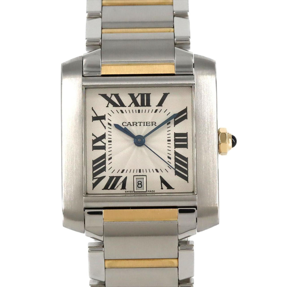 Pre-Owned Cartier Tank Fran?aise LM Two-tone Watch W51005Q4 SSxYG Automatic