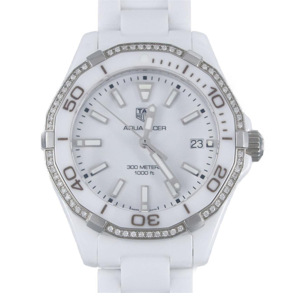 Pre-Owned TAG Heuer Aquaracer D WAY1396.BH0717 Ceramic Wristwatch Quartz