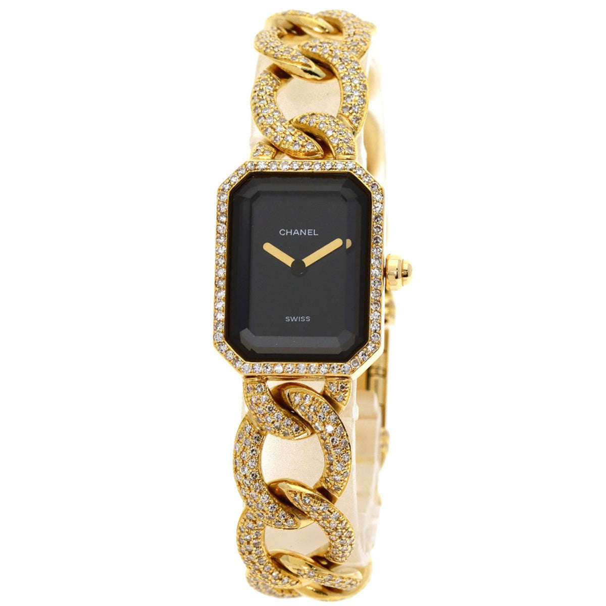 Pre-Owned Chanel H0114 Premiere Full Diamond Watch, K18 Yellow Gold, K18YGxDiamond, Diamond, Women's