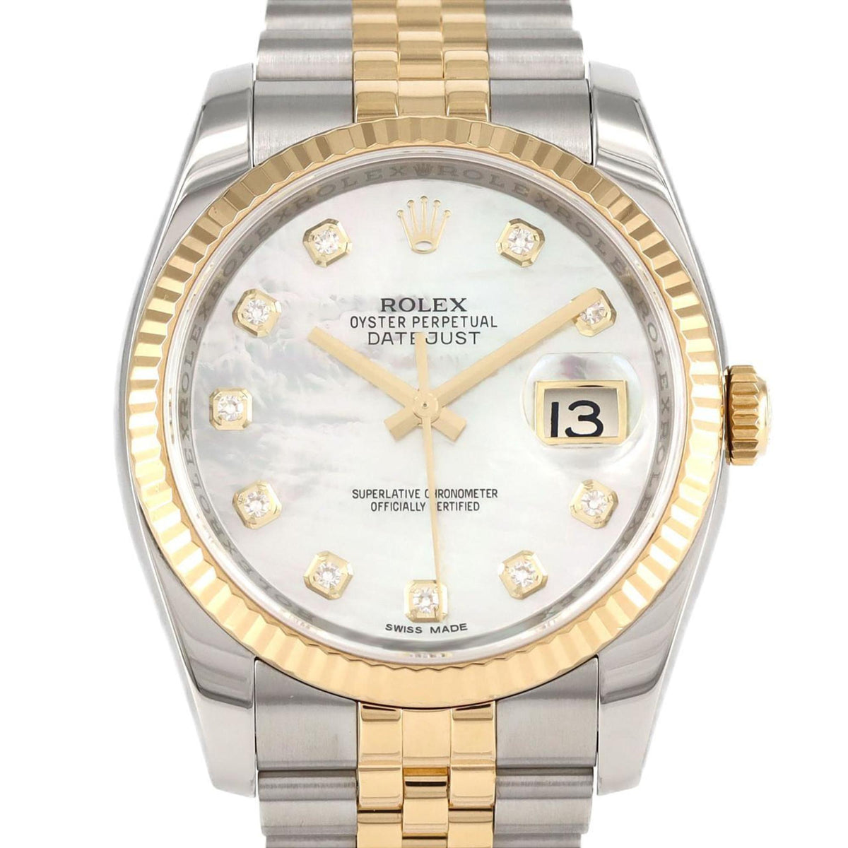 Pre-Owned Rolex Datejust 116233NG SSxYG Automatic Watch G Series