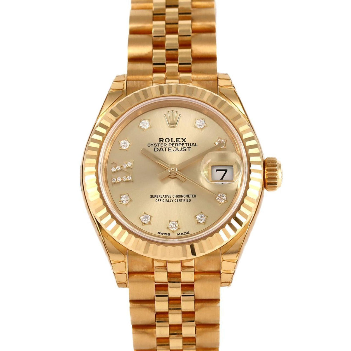 Pre-Owned Rolex Datejust 279178G?5 YG Wristwatch Automatic Random Number