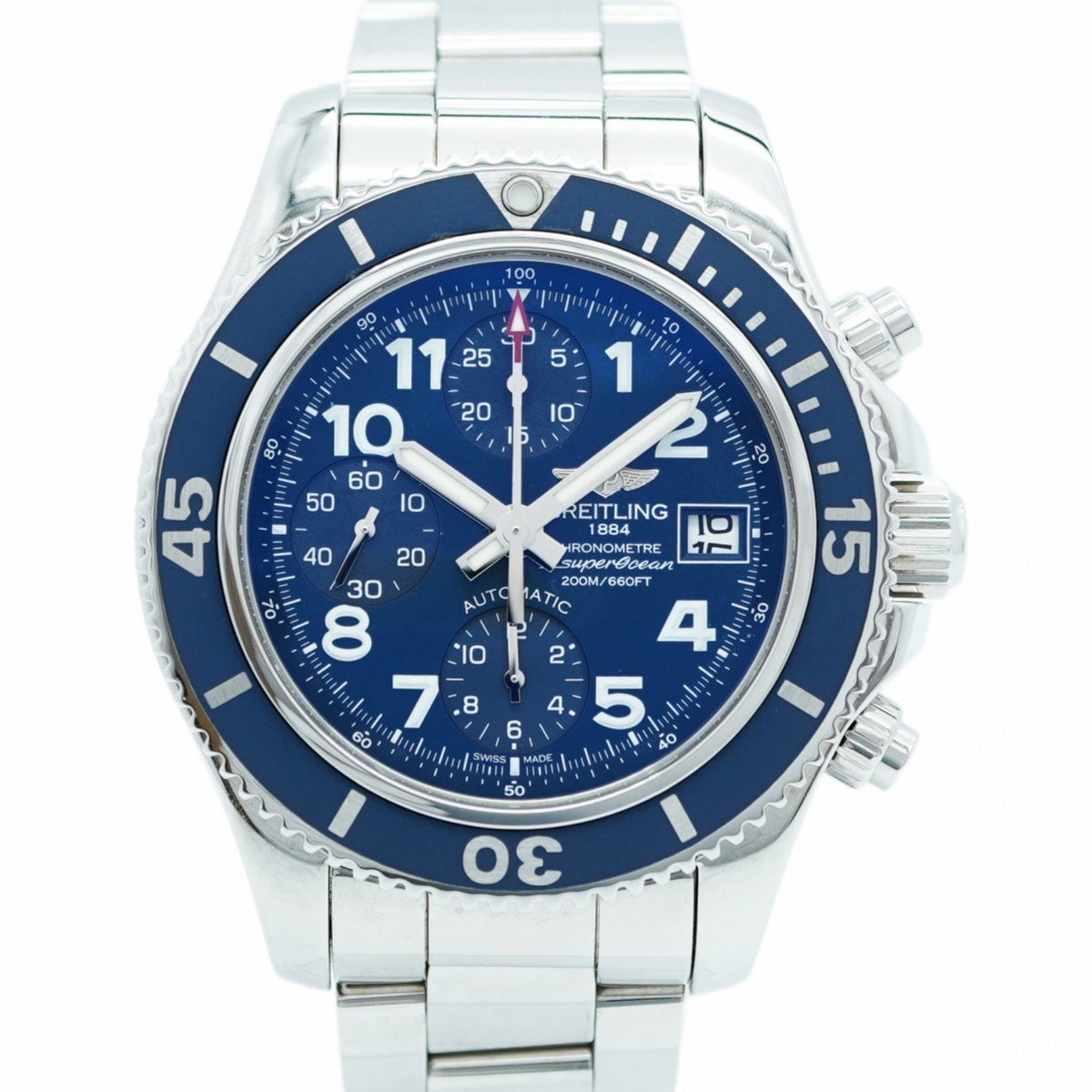 Montre homme Breitling Superocean A13311 d'occasion à cadran bleu 