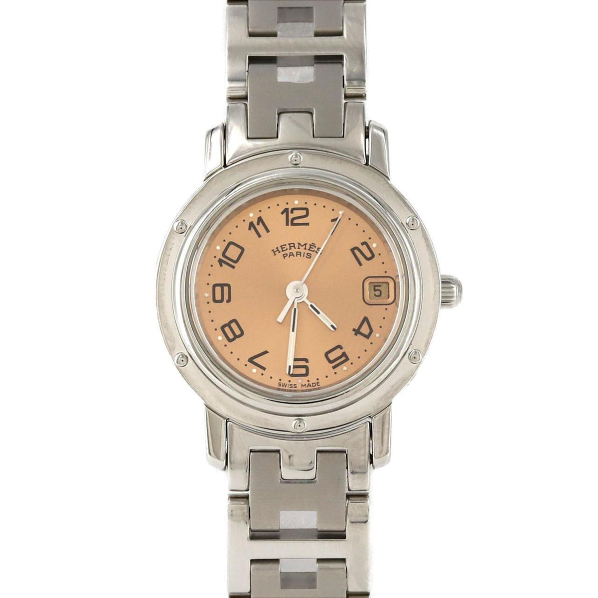 Pre-Owned Herm?s Clipper CL4.210 Stainless Steel Quartz Watch