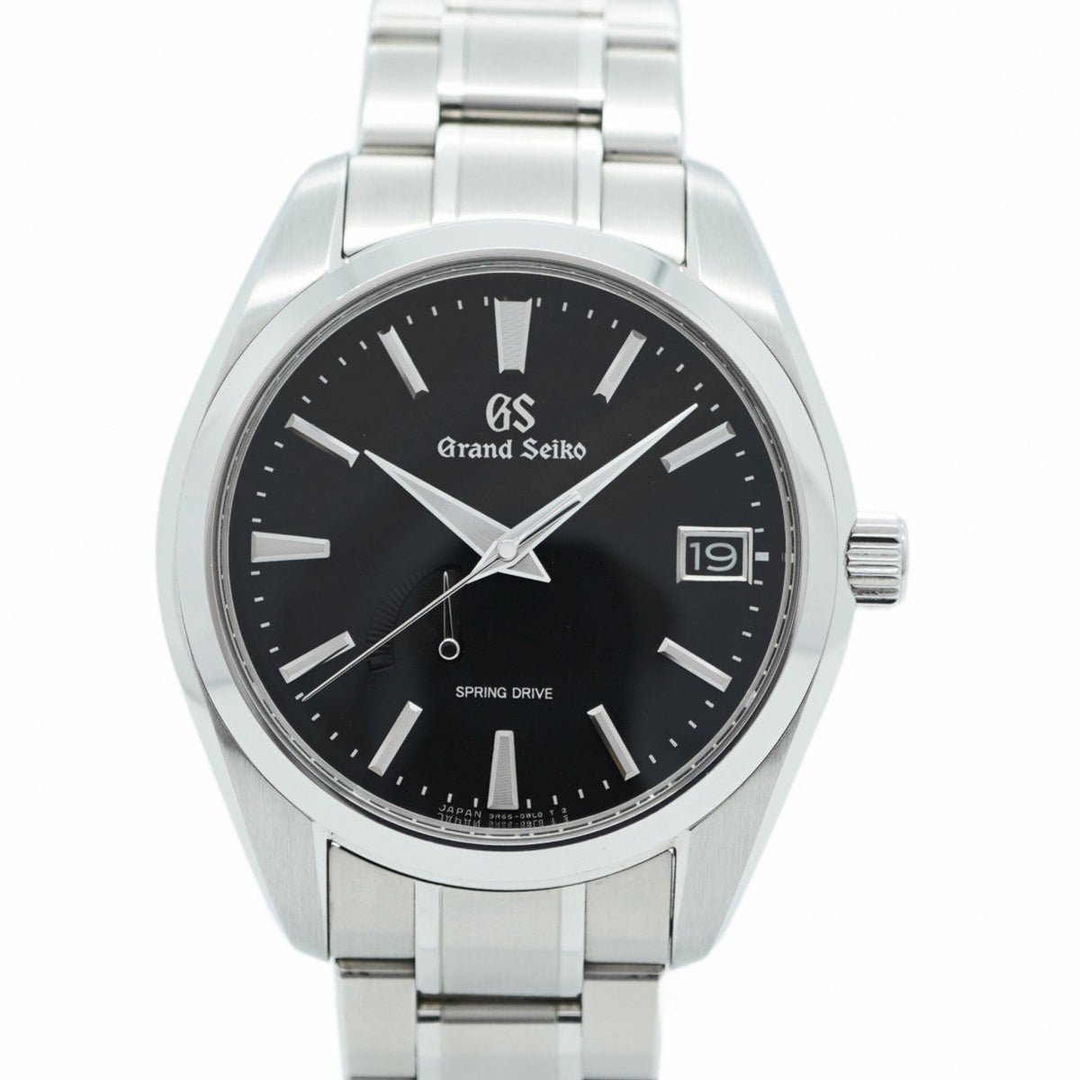 Pre-Owned Seiko Grand 9R65-0AA0 Black Dial Men's Watch