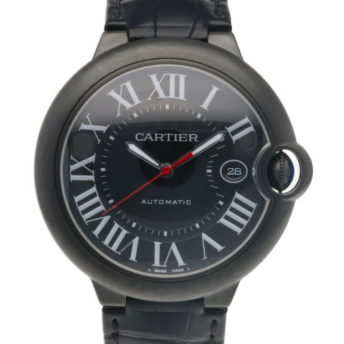 Montre Cartier Ballon Bleu d'occasion avec revêtement ADLC, acier inoxydable 3765, pour homme. 