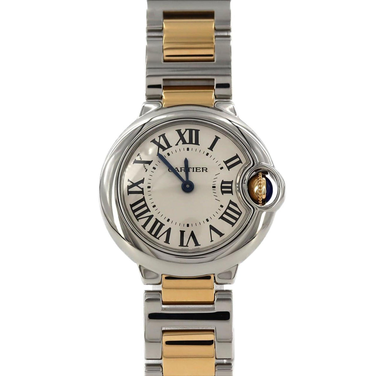 Pre-Owned Cartier Ballon Bleu SM Two-tone Watch W69007Z3 W2BB0010 SSxYG Quartz Movement