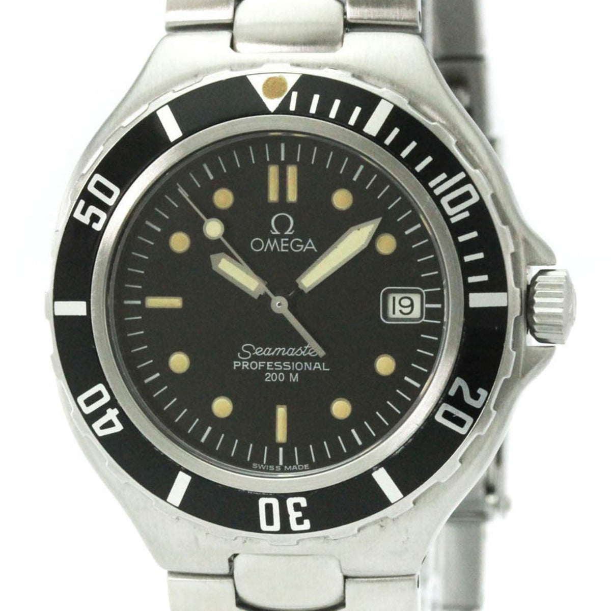 Pre-Owned OMEGA Seamaster Professional 200M Quartz Mens Watch 396.1052 Polished