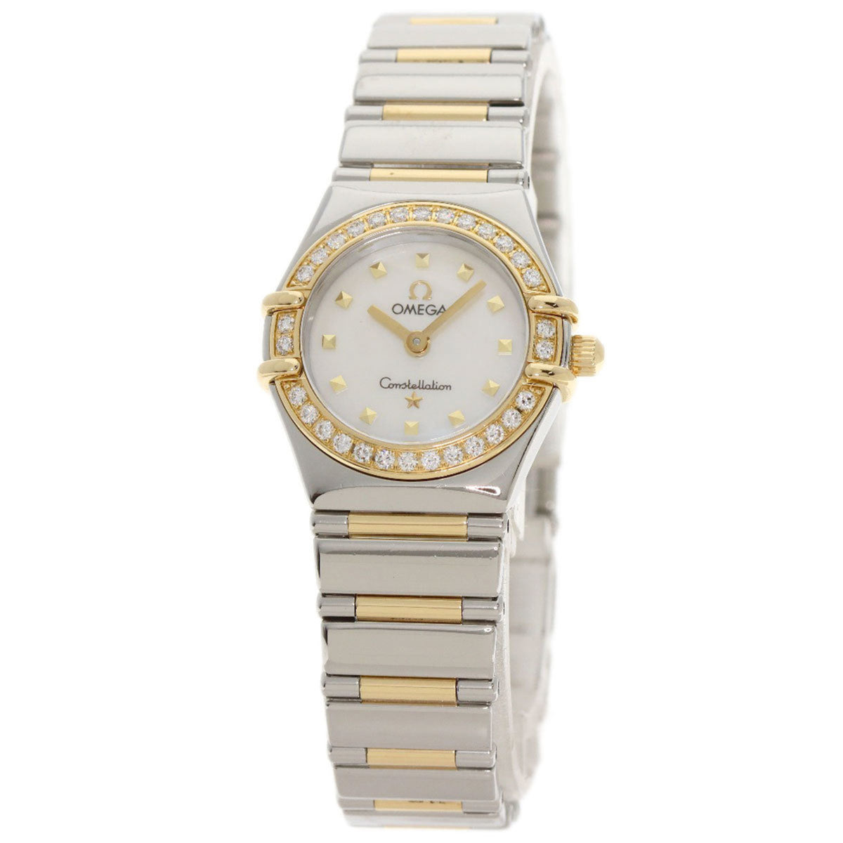 Pre-Owned OMEGA 1365.71 Constellation Watch Stainless Steel SSxK18YG Diamond Ladies