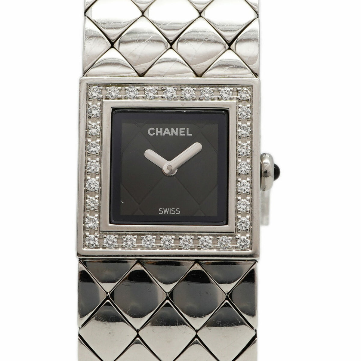 Pre-Owned Chanel Matelass? H0489 Black Dial Women's Watch