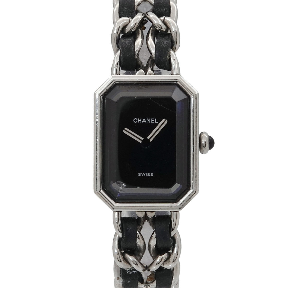 Pre-Owned CHANEL Premiere Women's Watch, Size M, H0451, Black and Silver, Quartz Movement