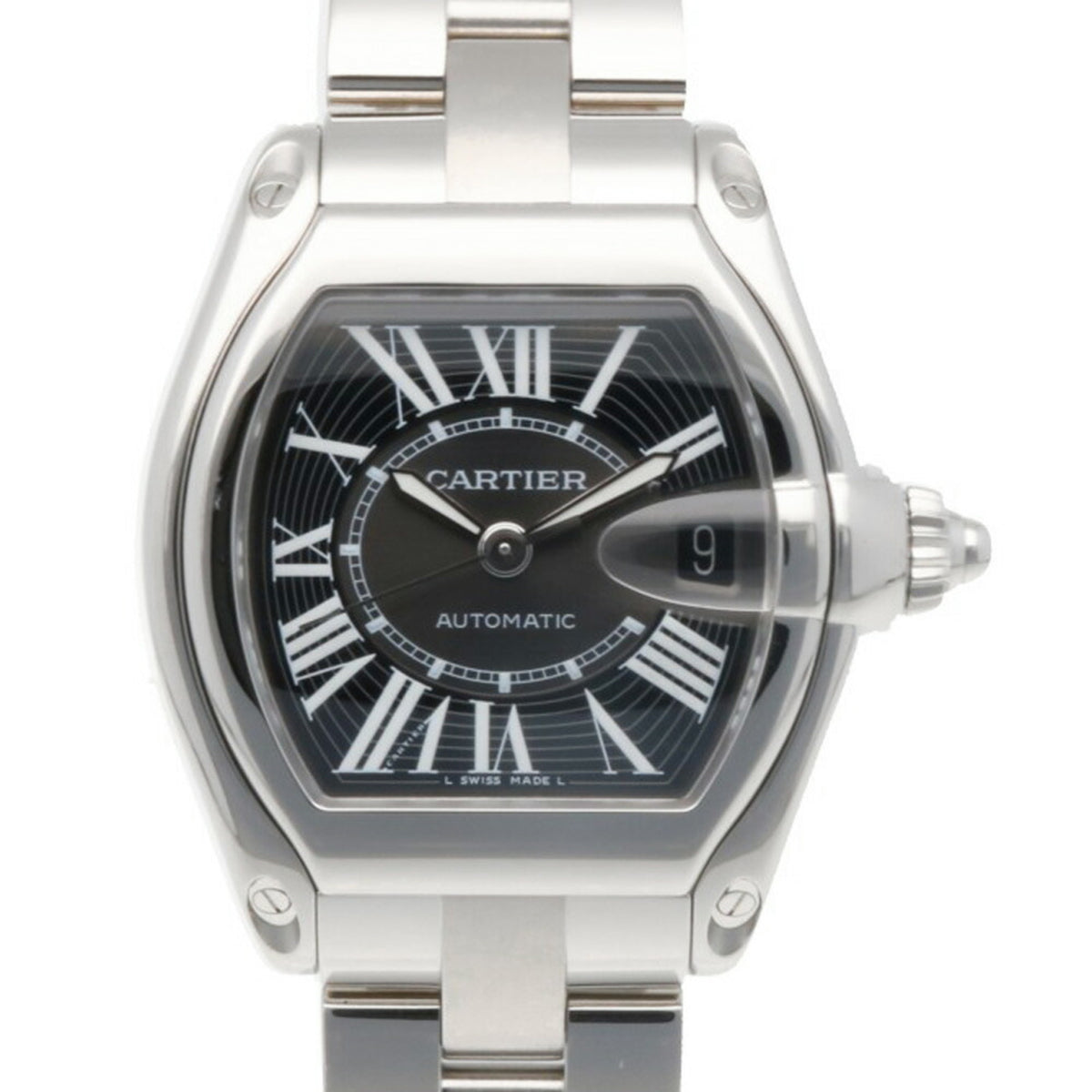 Pre-Owned Cartier Roadster LM Watch, Stainless Steel 2510 Automatic, Overhauled and Polished, Men's