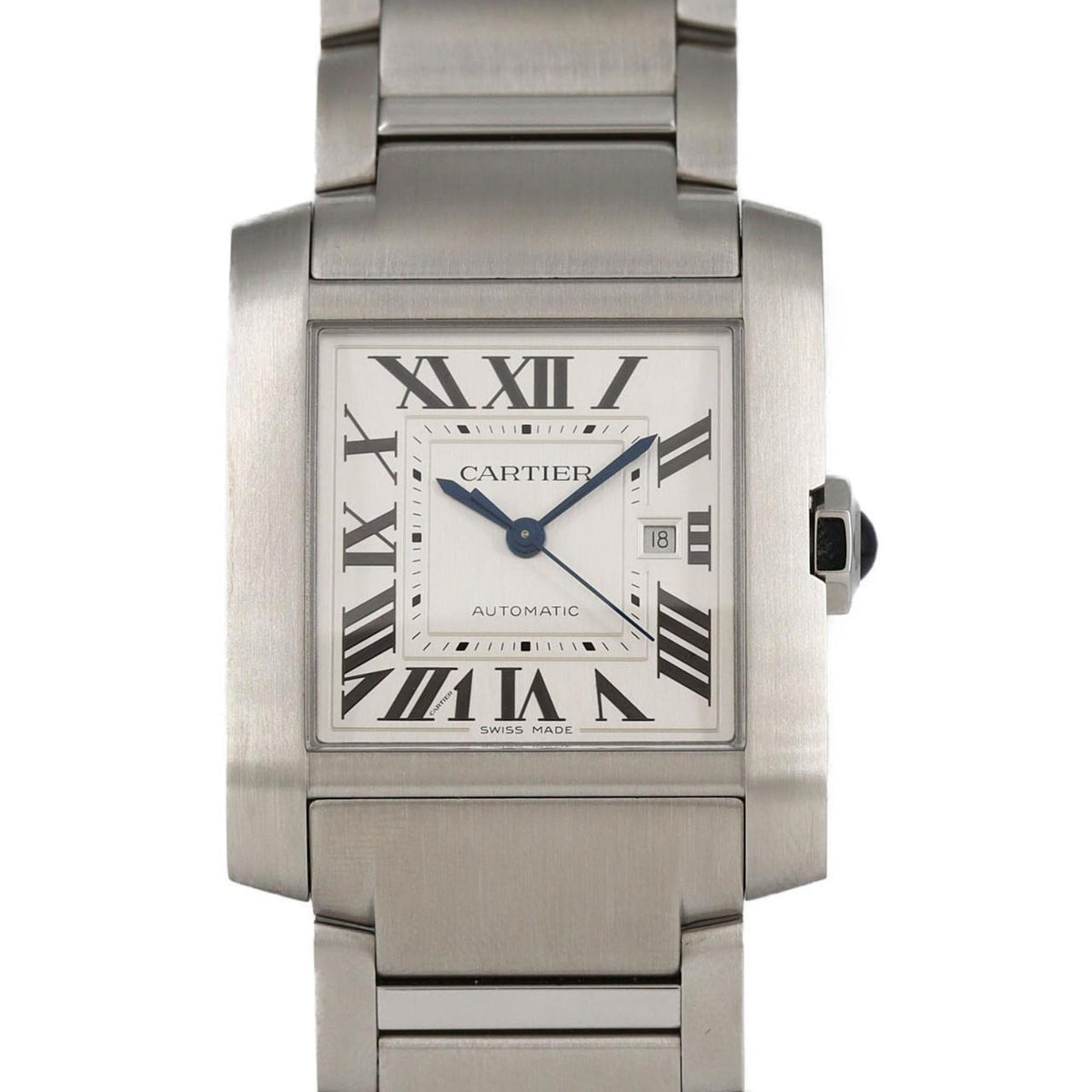 Pre-Owned Cartier Tank Fran?aise LM WSTA0067 Stainless Steel Automatic Watch