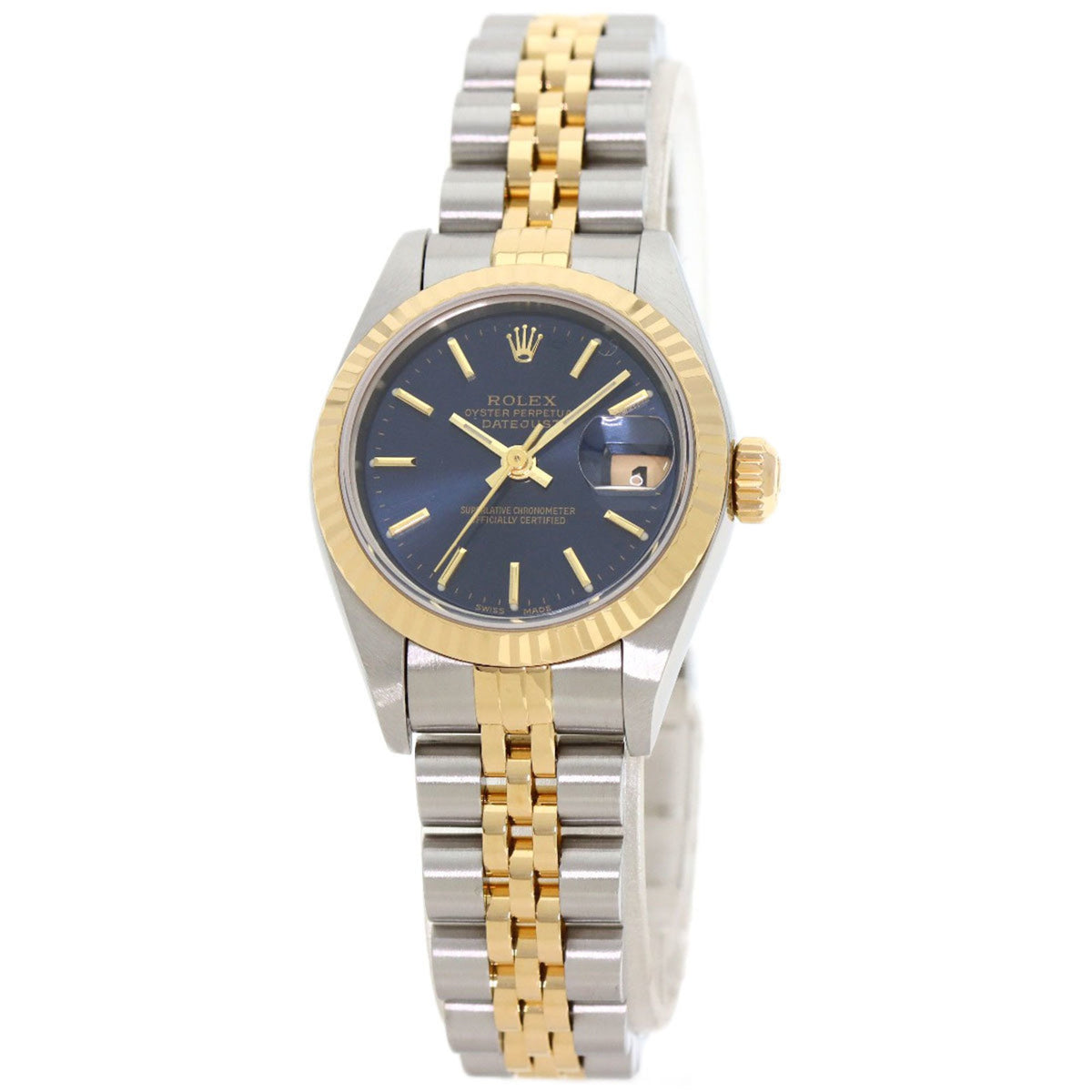 Montre Rolex Datejust 79173 d'occasion en acier inoxydable SSxK18YG pour femme 