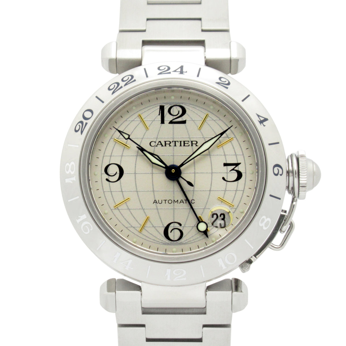 Pre-Owned Cartier Pasha C Meridian Watch, Stainless Steel, Boys', Silver, W31029M7