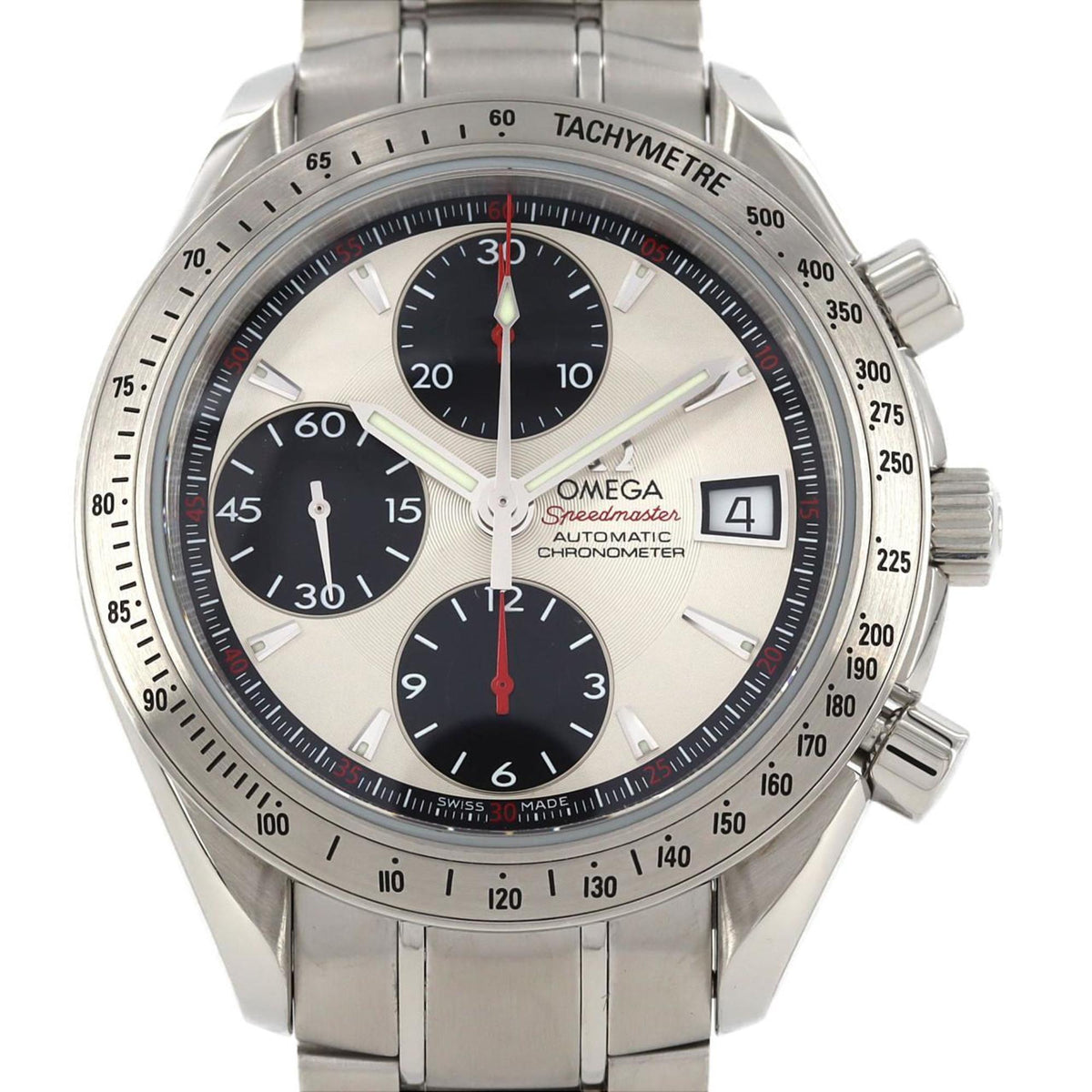 Pre-Owned Omega Speedmaster Date 3211.31 SS Automatic Watch